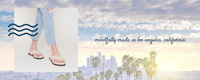 Mindfully made in Los Angeles, California, Mia is a genuine shearling women's thong slipper